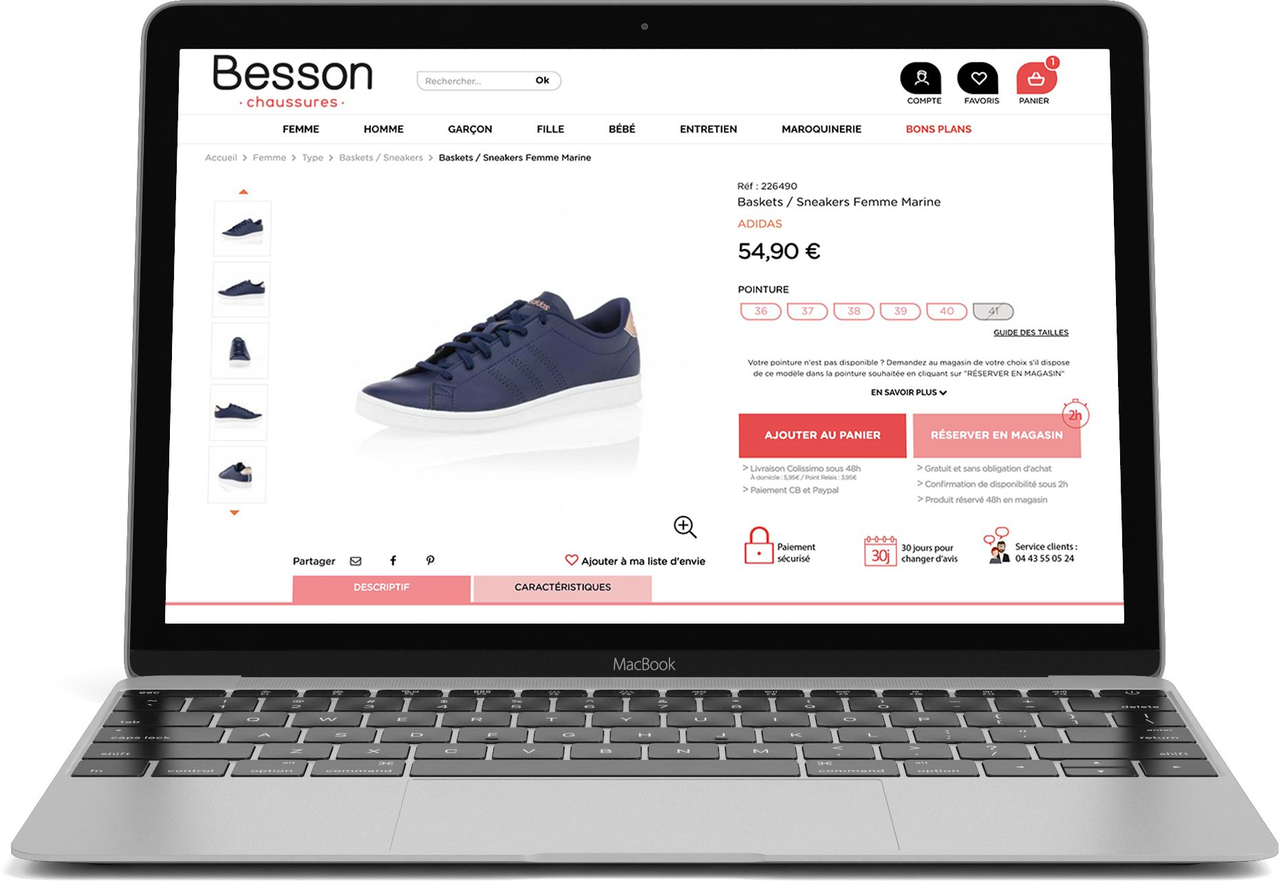 besson sneakers femme